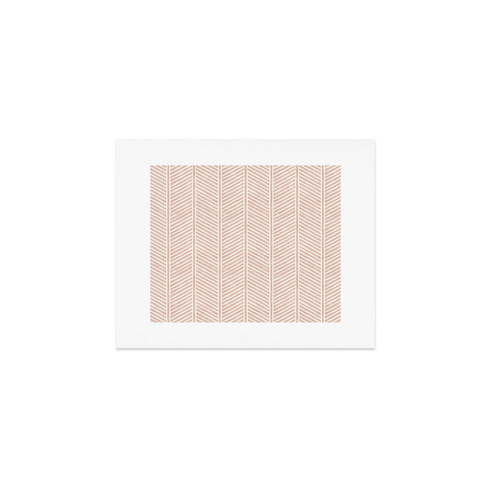 Organic Chevron in Rose Art Print Gallery Image 1