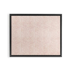 Organic Chevron in Rose Framed Canvas Print Gallery Image 8