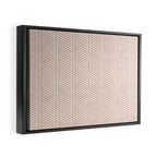 Organic Chevron in Rose Framed Canvas Print Gallery Image 2