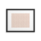 Organic Chevron in Rose Framed Art Print Gallery Image 4