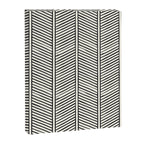 Organic Chevron - Inkwell on cream Canvas Print Gallery Image 8