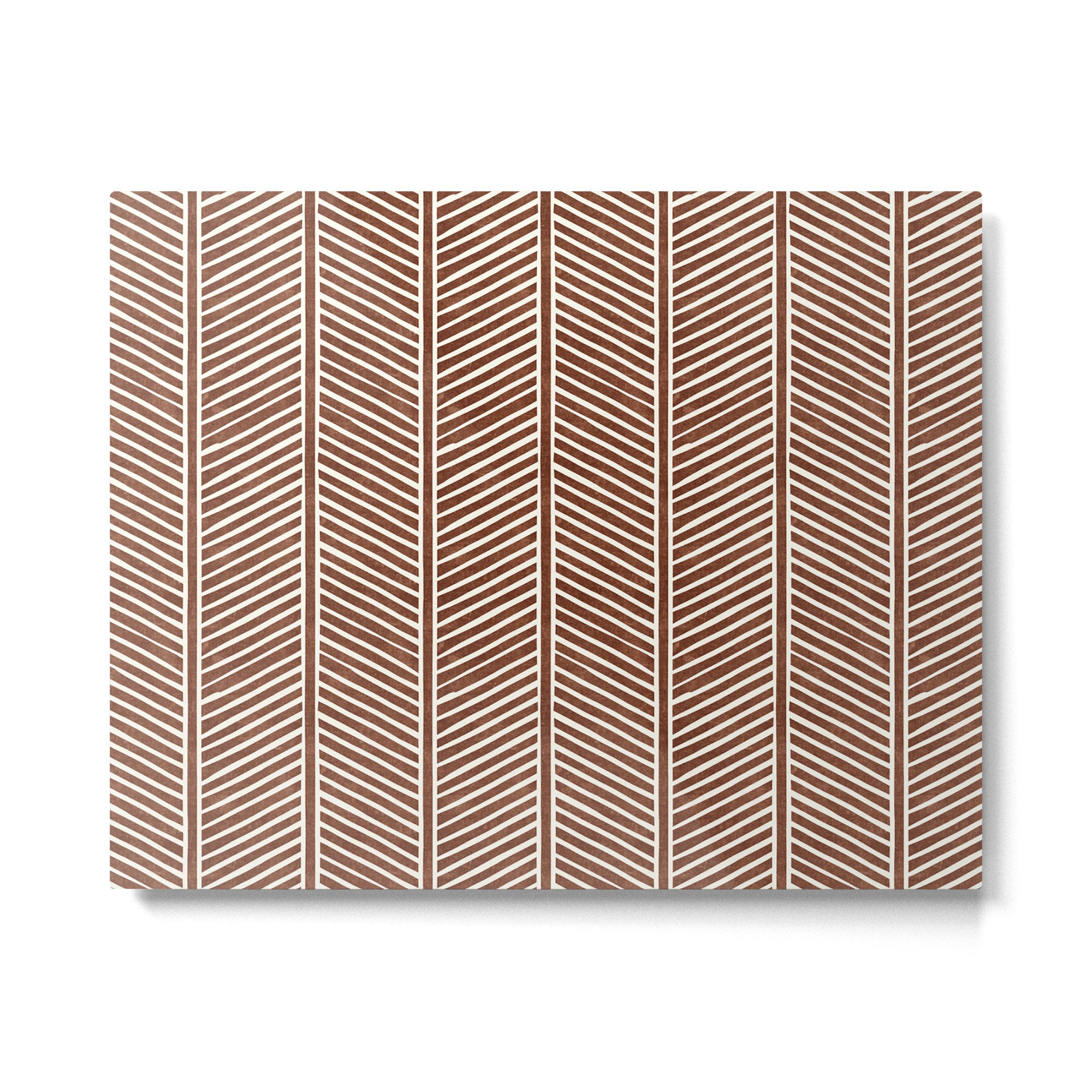 Organic Chevron on Brandywine Metal Print Gallery Image 6