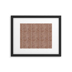 Organic Chevron on Brandywine Framed Art Print Gallery Image 6
