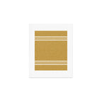 pimlico stripes - mustard yellow Art Print Gallery Image 1