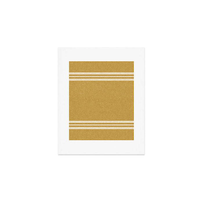 pimlico stripes - mustard yellow Art Print Gallery Image 1