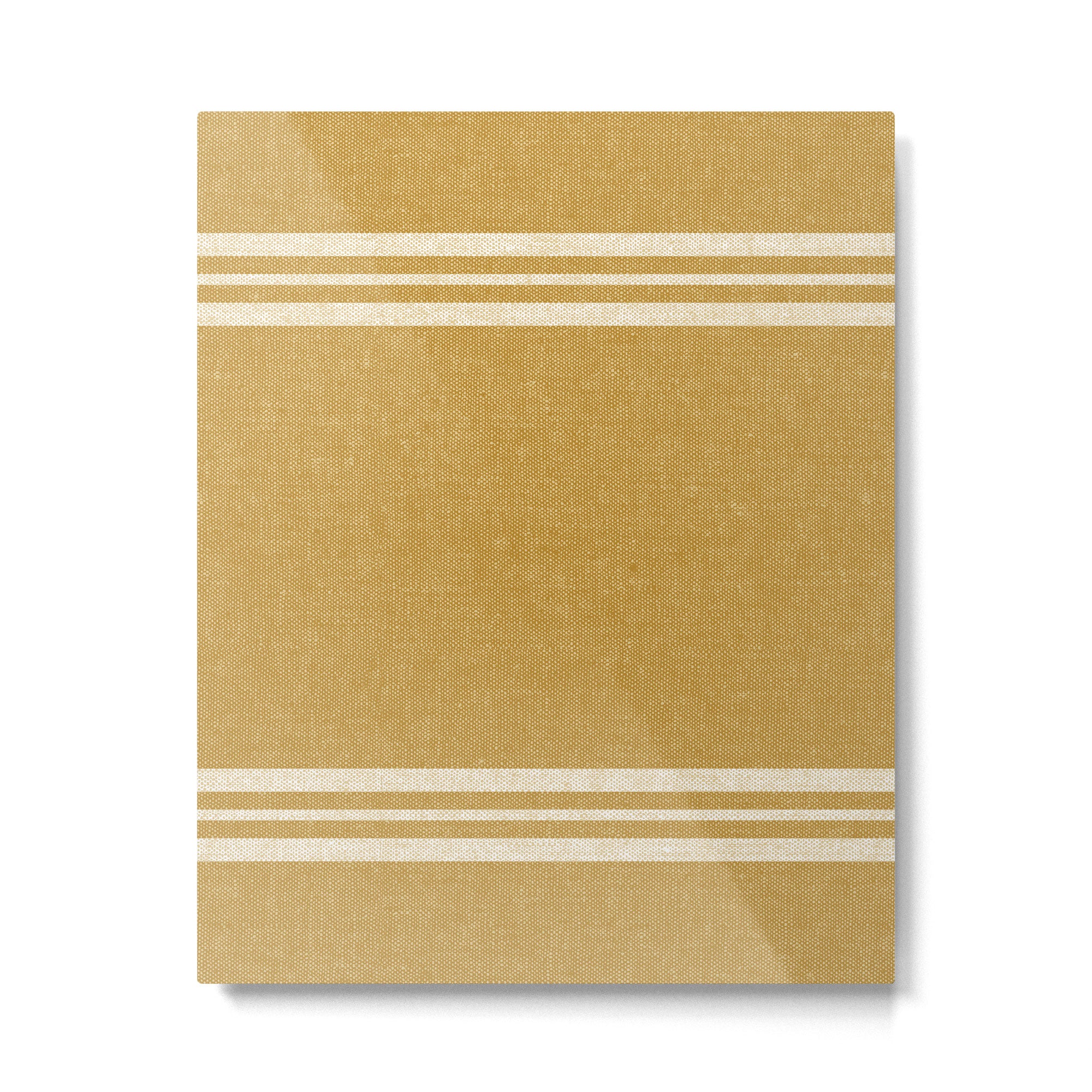pimlico stripes - mustard yellow Metal Print Gallery Image 6
