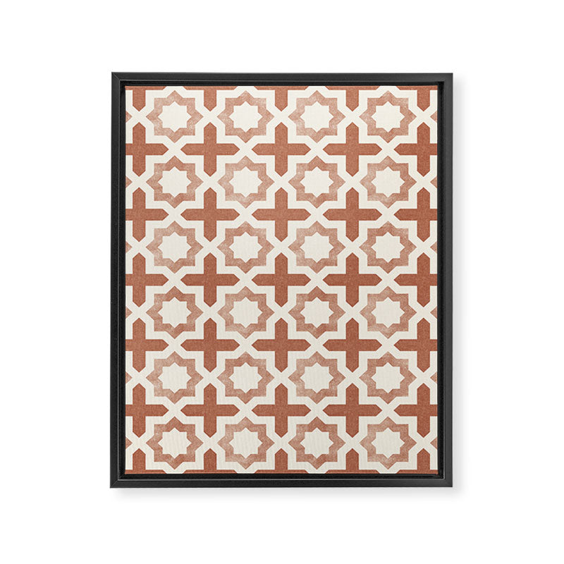 river stars - multi terracotta Framed Canvas Print Gallery Image 8