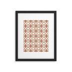 river stars - multi terracotta Framed Art Print Gallery Image 6