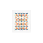 river stars - tangerine and blue Art Print Gallery Image 1