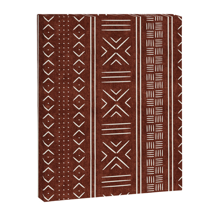 rust mud cloth Canvas Print Gallery Image 1