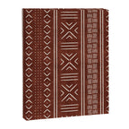 rust mud cloth Canvas Print Gallery Image 8