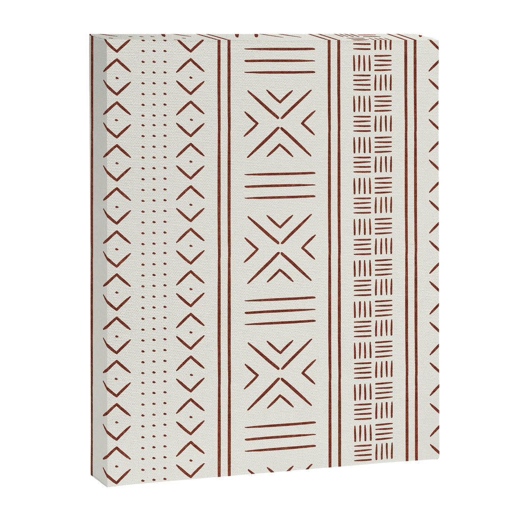 rust on bone mud cloth Canvas Print Gallery Image 8