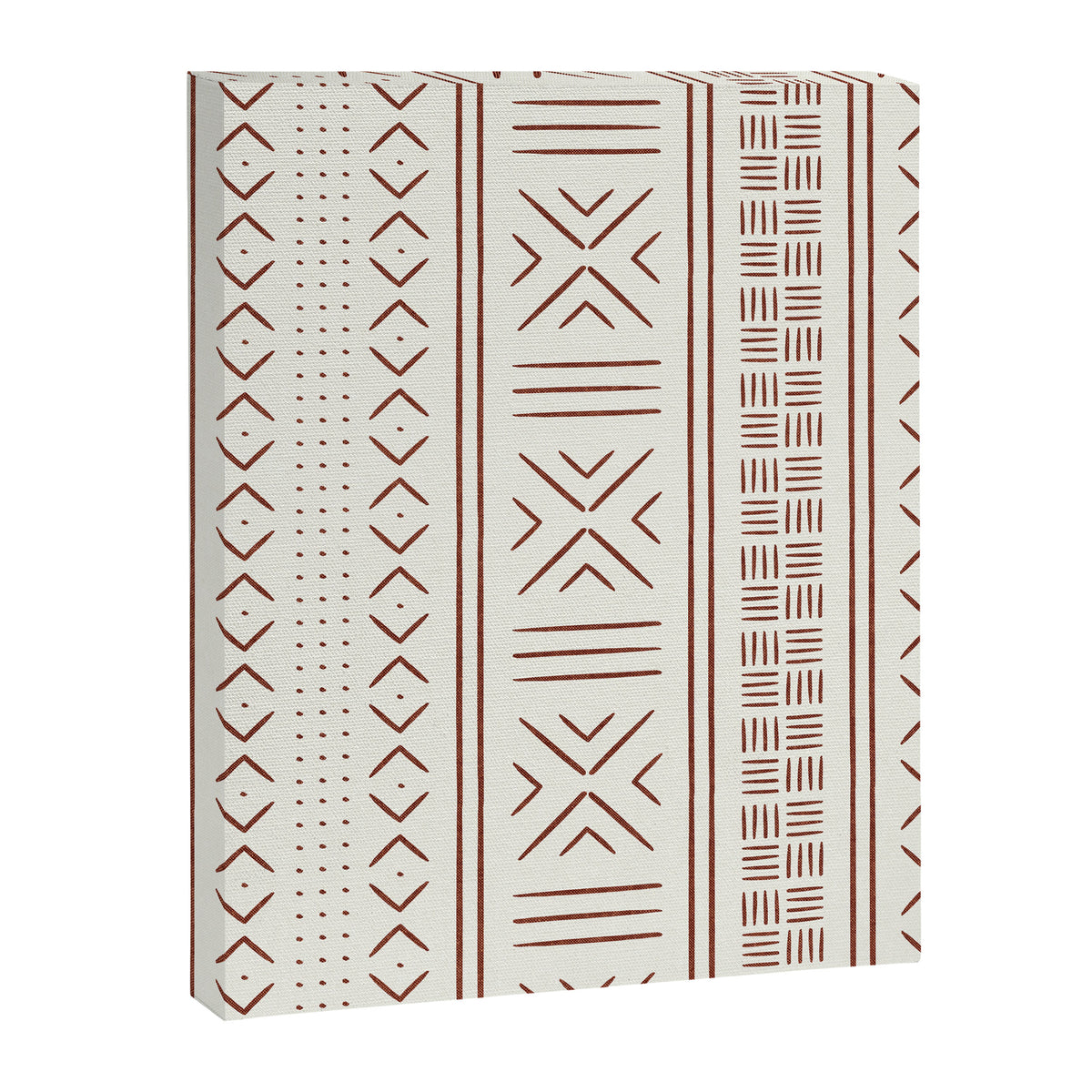 rust on bone mud cloth Canvas Print Gallery Image 8
