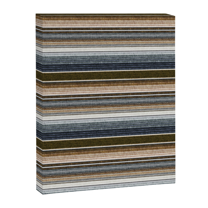 serape southwest stripe - cool natural tones Canvas Print Gallery Image 1