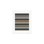serape southwest stripe - cool natural tones Art Print Gallery Image 1