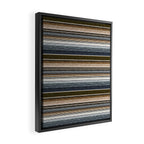 serape southwest stripe - cool natural tones Framed Canvas Print Gallery Image 2