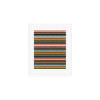 serape southwest stripe - earth tones Art Print Gallery Image 1