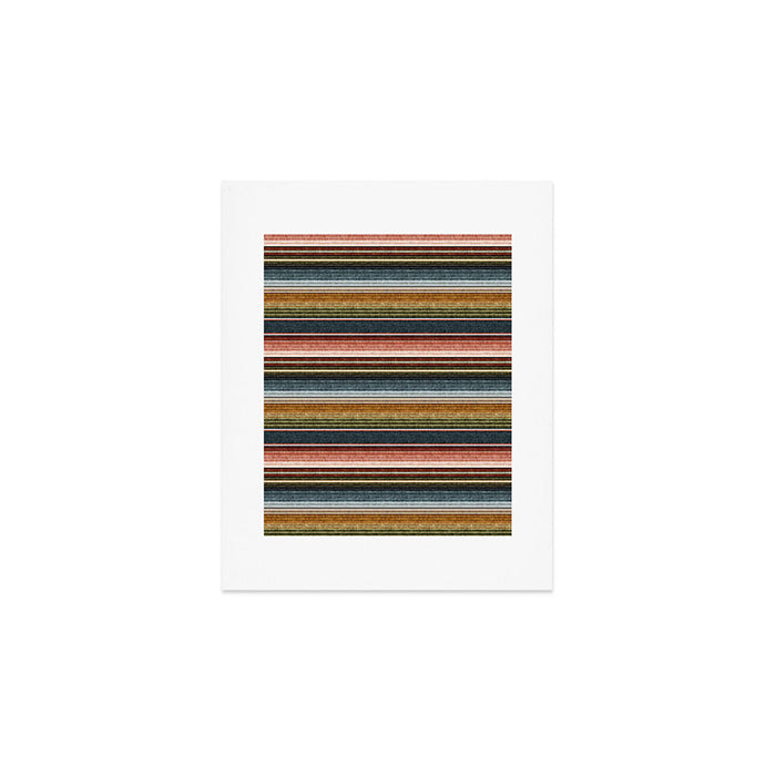 serape southwest stripe - earth tones Art Print Gallery Image 1