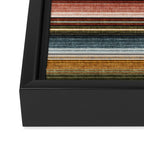 serape southwest stripe - earth tones Framed Canvas Print Gallery Image 2