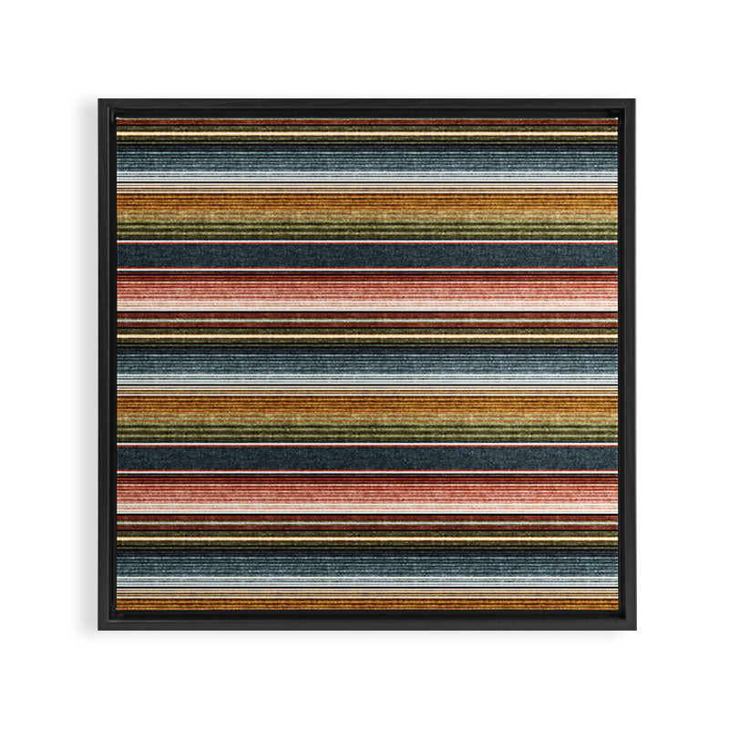 serape southwest stripe - earth tones Framed Canvas Print Gallery Image 3