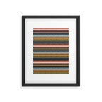 serape southwest stripe - earth tones Framed Art Print Gallery Image 4