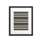 serape southwest stripe - muted natural tones Framed Art Print Gallery Image 6