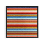 serape southwest stripe - red, blue, gold Framed Canvas Print Gallery Image 3