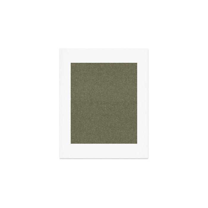 solid woven - dark sage Art Print Gallery Image 1