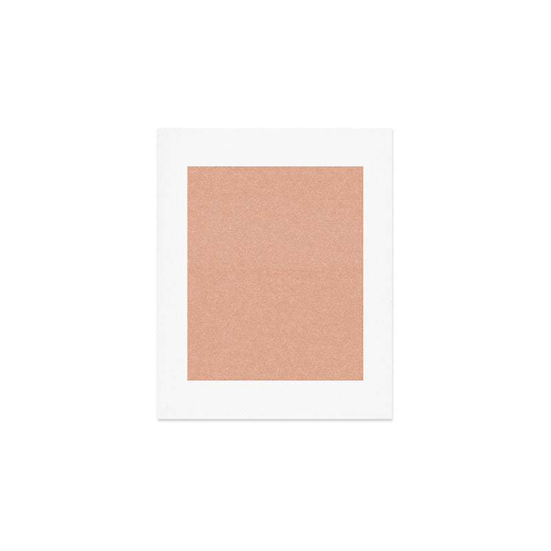 solid woven - peach Art Print Gallery Image 1