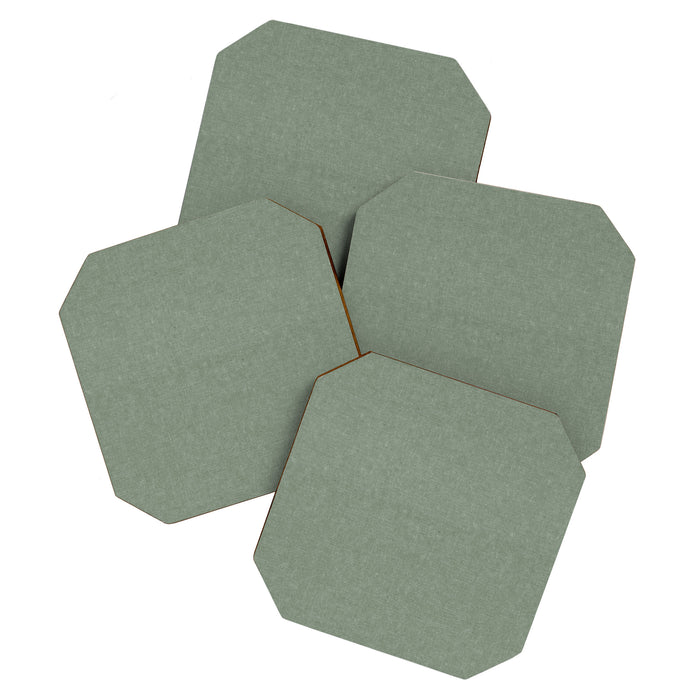 solid woven - sage Coaster Gallery Image 1