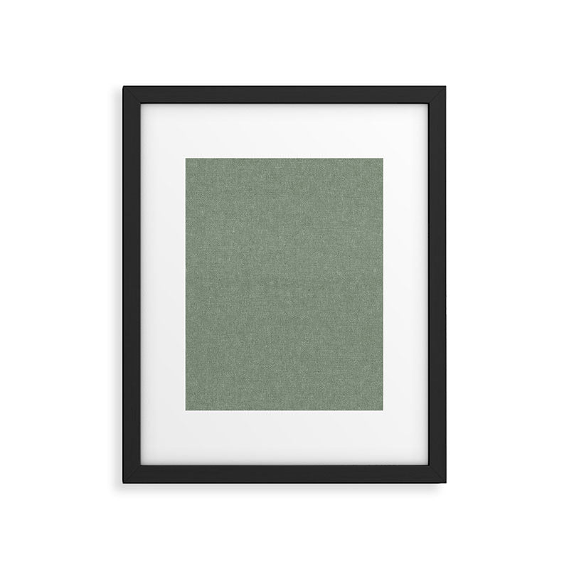 solid woven - sage Framed Art Print Gallery Image 6