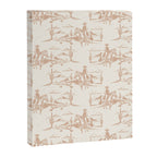 Southwestern Cowboy Toile - Light Brown on Cream Canvas Print Gallery Image 8