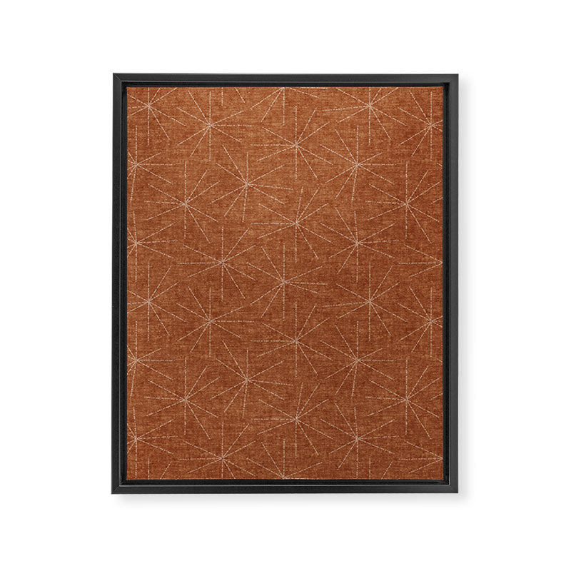 starburst woven - ginger Framed Canvas Print Gallery Image 8