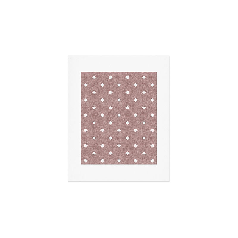 stars on mauve Art Print Gallery Image 1