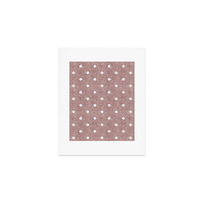 stars on mauve Art Print Gallery Image 1