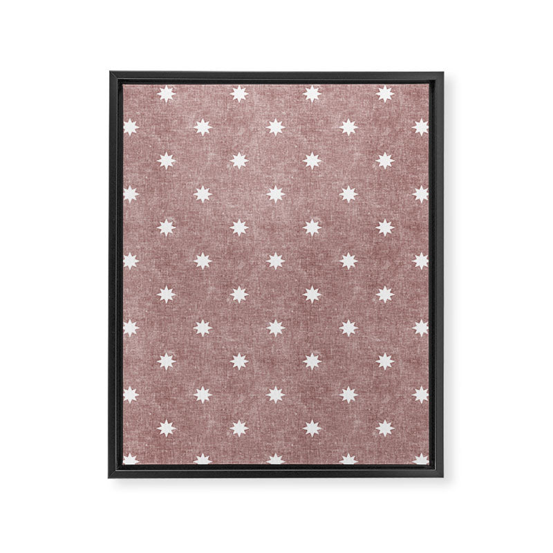 stars on mauve Framed Canvas Print Gallery Image 8