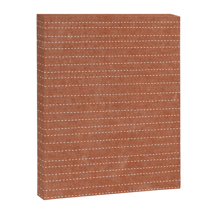 stitched stripes - ginger Canvas Print Gallery Image 1