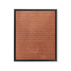 stitched stripes - ginger Framed Canvas Print Gallery Image 8