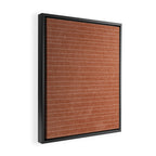 stitched stripes - ginger Framed Canvas Print Gallery Image 2