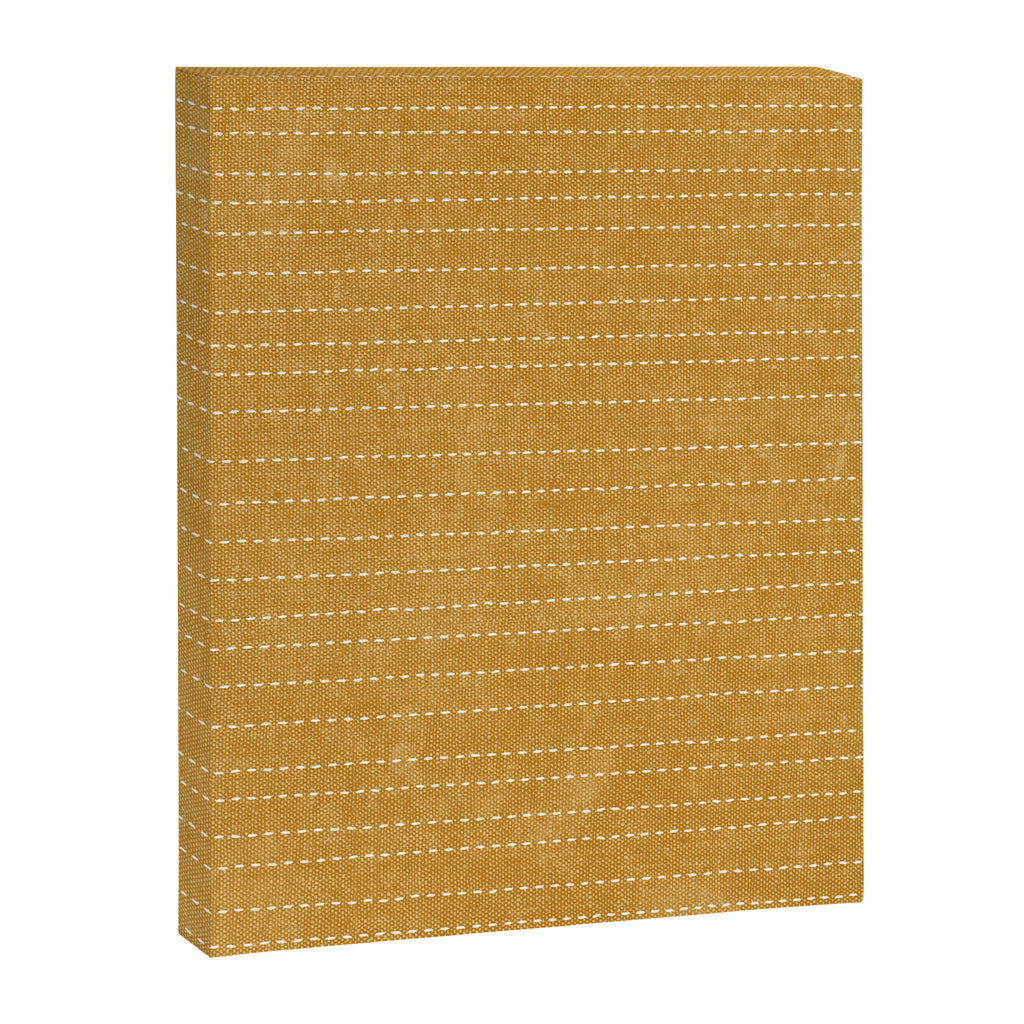 stitched stripes - mustard yellow Canvas Print Gallery Image 8