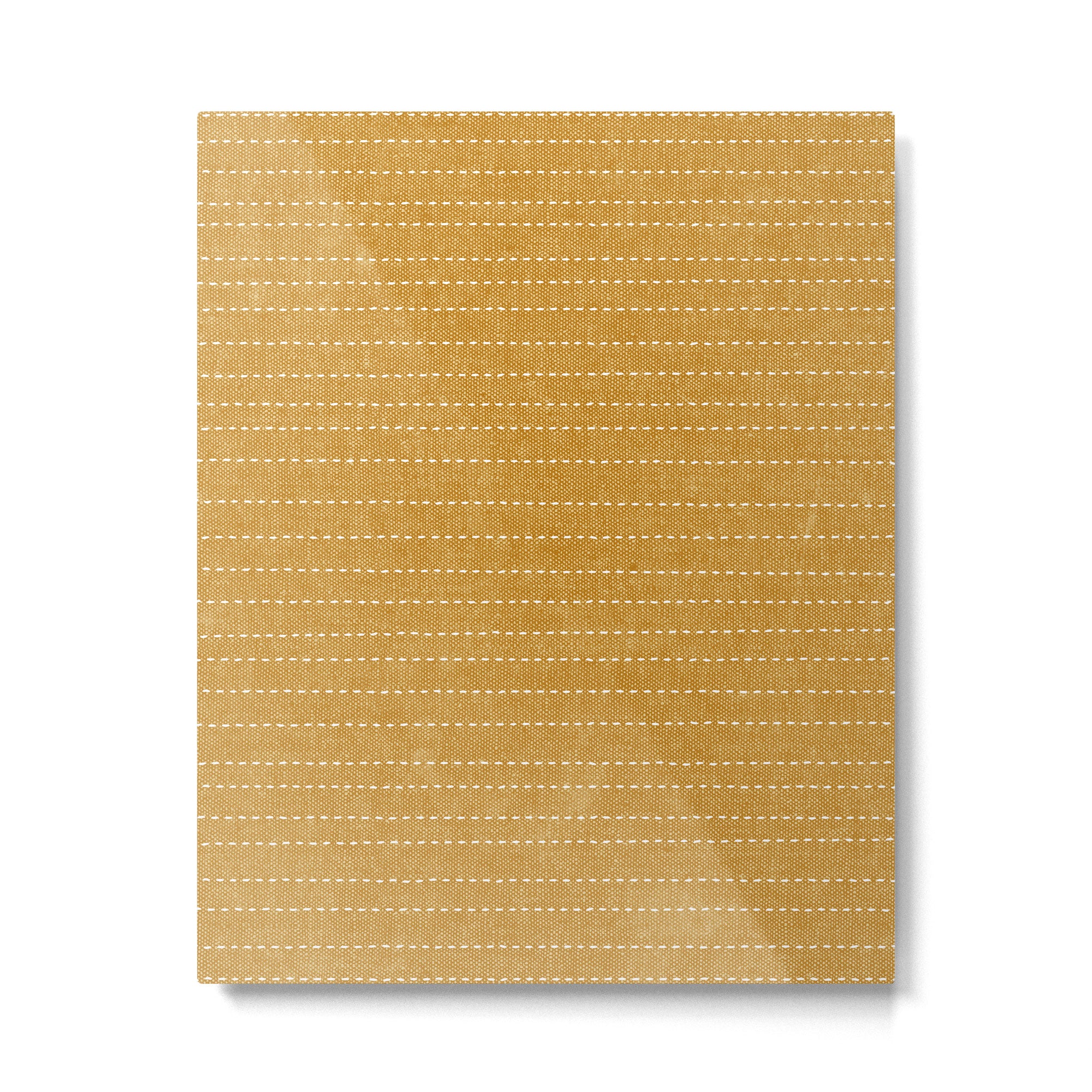 stitched stripes - mustard yellow Metal Print Gallery Image 6