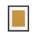 stitched stripes - mustard yellow Framed Art Print Gallery Image 6