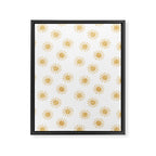 Suns  - golden on white Framed Canvas Print Gallery Image 8