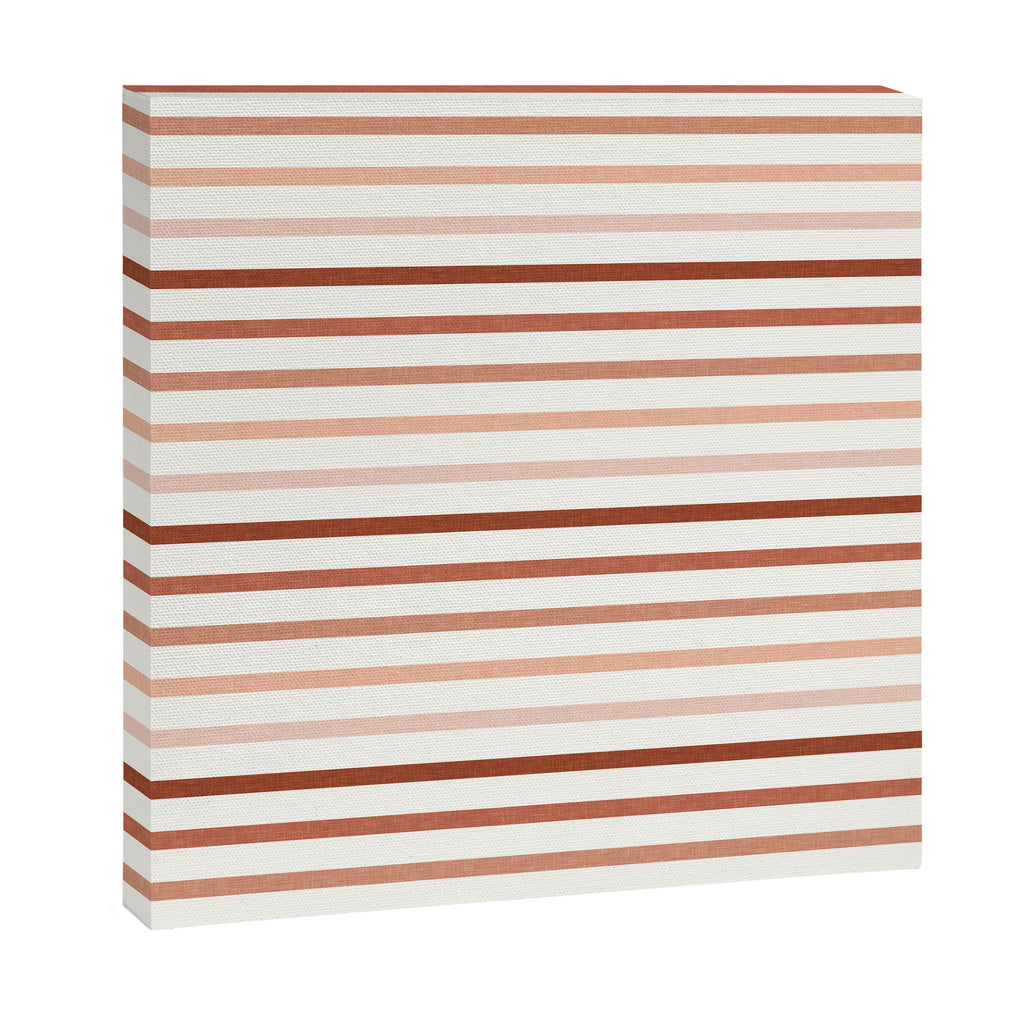 terra cotta stripes  Canvas Print Gallery Image 3