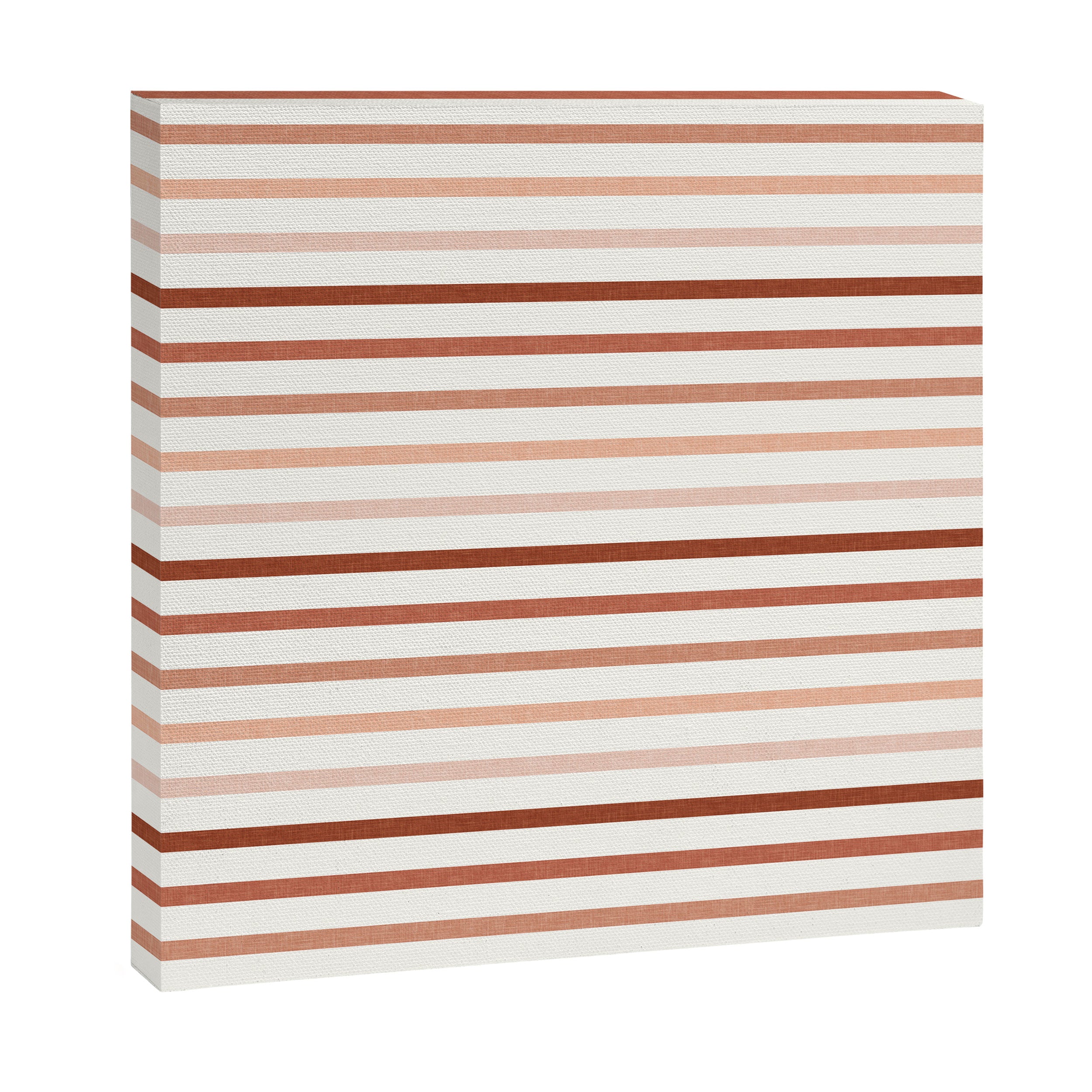 terra cotta stripes  Canvas Print Gallery Image 3