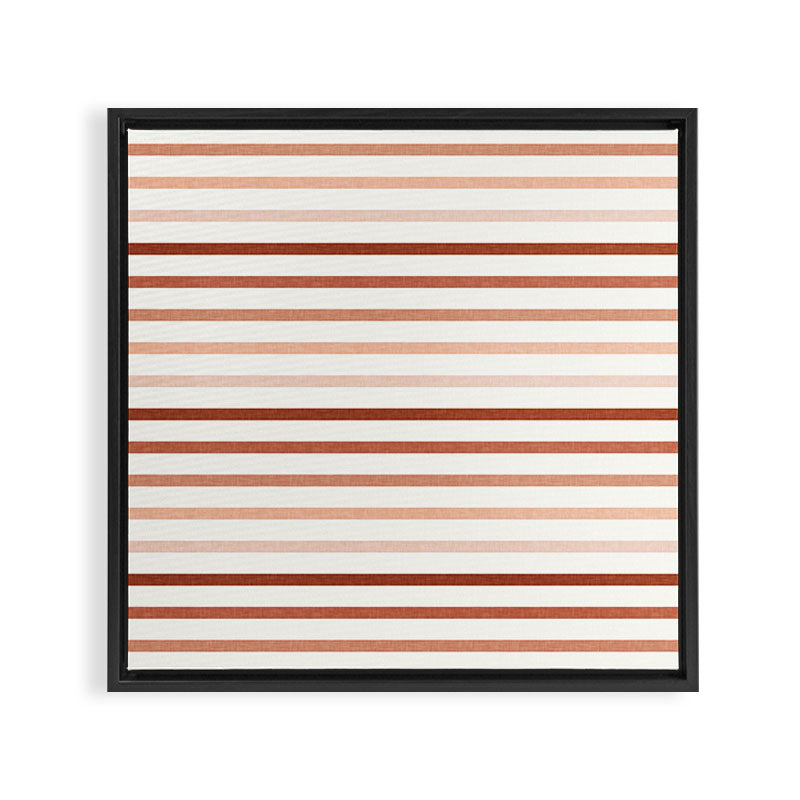 terra cotta stripes  Framed Canvas Print Gallery Image 3