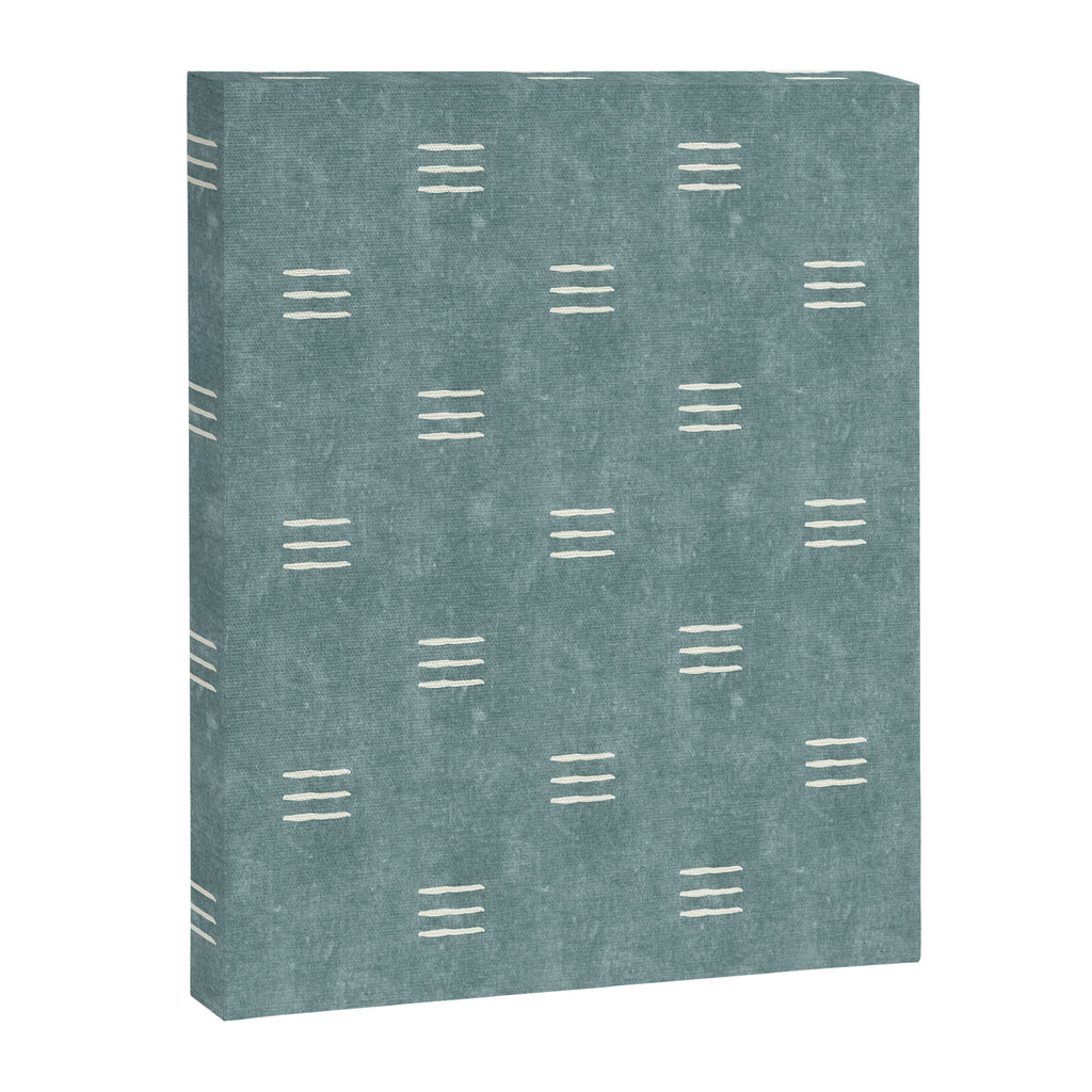 triple dash - dusty blue Canvas Print Gallery Image 8