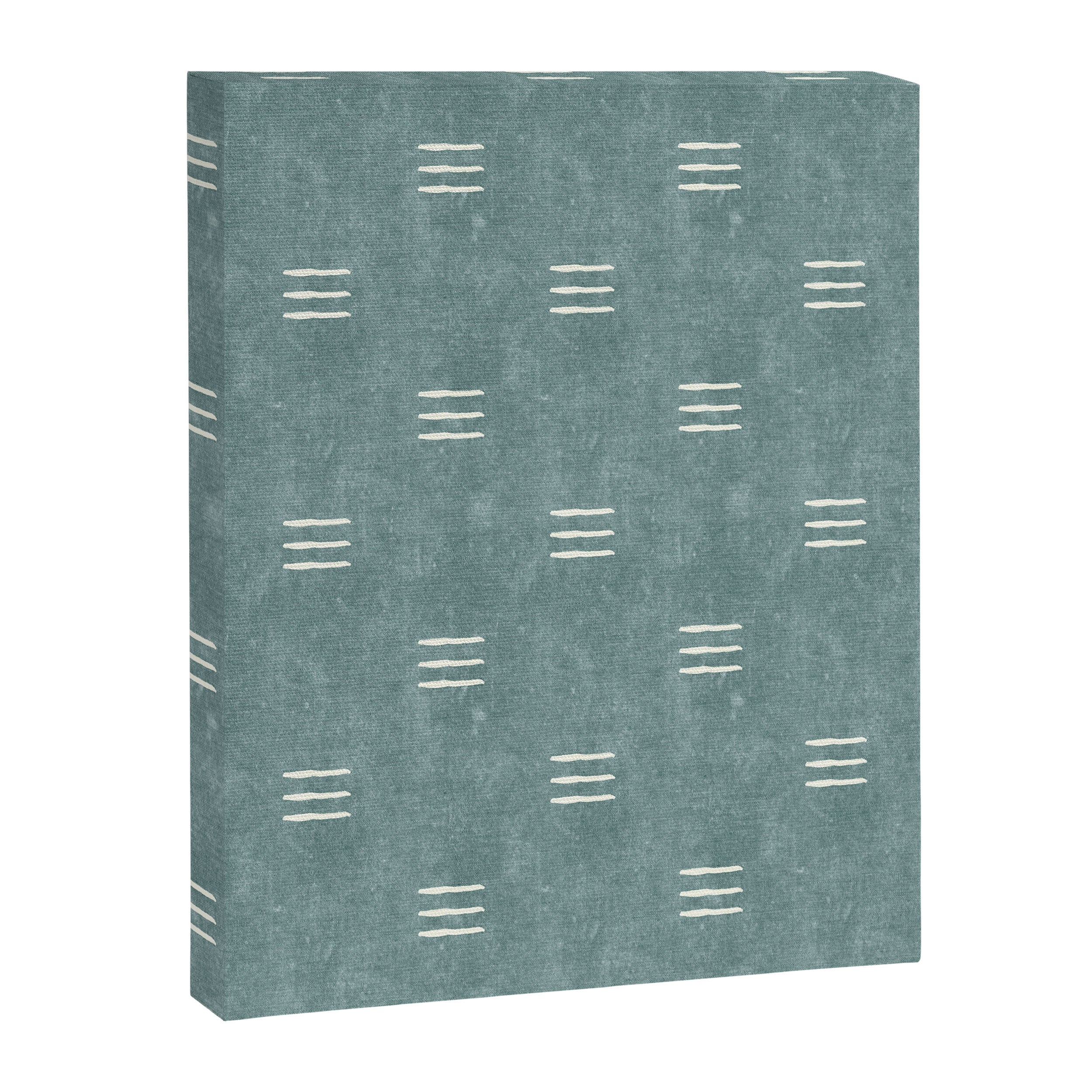 triple dash - dusty blue Canvas Print Gallery Image 8