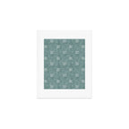 triple dash - dusty blue Art Print Gallery Image 1