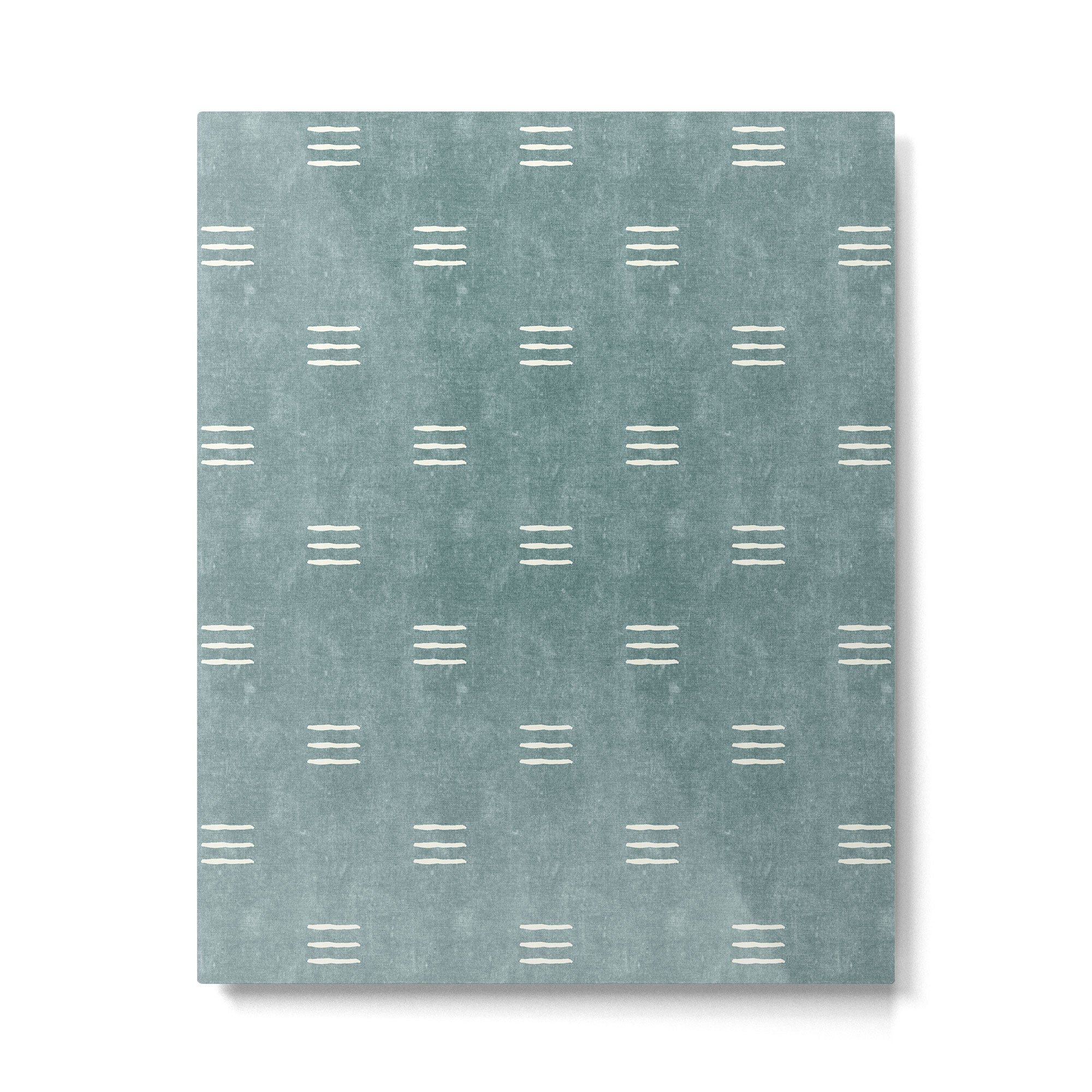 triple dash - dusty blue Metal Print Gallery Image 6